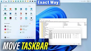 How to move taskbar windows 11 2024 How To Change The Taskbar Position In Windows 11 [upl. by Pendergast]