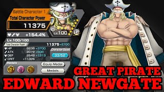 EDWARD NEWGATE GREAT PIRATE GAMEPLAY  ONE PIECE BOUNTY RUSH  OPBR [upl. by Ellerred]