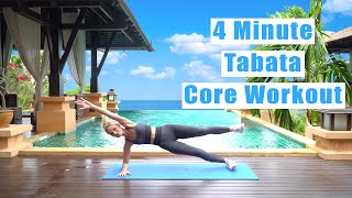 Day 23  Home Tabata Workout  4 MINUTE TABATA CORE WORKOUT [upl. by Gorman]