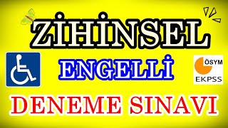 EKPSS ZİHİNSEL ENGELLİ DENEME SINAVI SORU ÇÖZÜMLERİ EKPSS ZİHİNSEL ENGELLİ SORULARI 2022 EKPSS 2022 [upl. by Sauers]