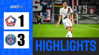 Lille vs PSG 1  3  Highlights  Ligue 1 20242025 [upl. by Hamnet274]