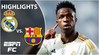 🏆 Vinicius Jr MASTERCLASS 🏆 Real Madrid vs Barcelona  Spanish Supercopa Highlights  ESPN FC [upl. by Lockwood136]