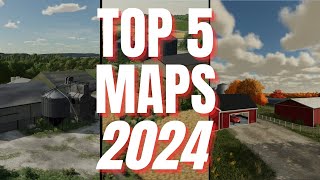 TOP 5 BEST MAPS OF 2024 FOR CONSOLE  Farming Simulator 22 [upl. by Hagi340]