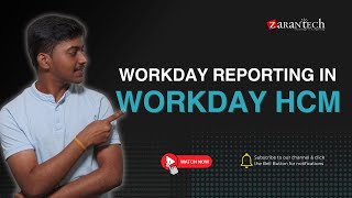 Workday Reporting in Workday HCM  ZaranTech [upl. by Baryram]