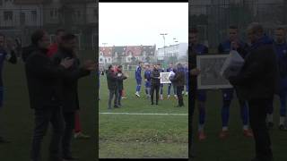 👋 Pożegnanie trenera Damiana Trzebińskiego🤍💙♥️ football match pzpn poland fyp soccer [upl. by Isayg844]