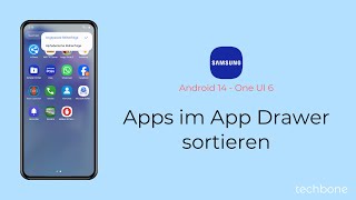 Apps im App Drawer sortieren  Samsung Android 14  One UI 6 [upl. by Ettennej]