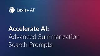 LexisAI의 빠른 검색 기능 LexisAI AI Advanced Search Prompts [upl. by Amias]