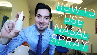 How To Use Nasal Spray  How To Use Nasal Spray Properly  Nasal Spray Technique 2018 [upl. by Salohcim]