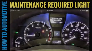 How To Reset Maintenance Required Light On A Lexus RX350 [upl. by Angi249]