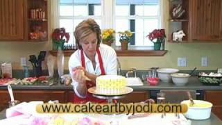 How To Make A Flower Basket Cake [upl. by Rozalie]