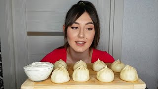 ХИНКАЛИKHINKALI Я  ХЕЙТЕРмукбангmukbangне асмрno asmrDUMPLINGS [upl. by Adlar]