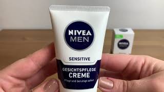 Nivea gesichtscreme Männer  SENSITIVE GESICHTSPFLEGE CREME [upl. by Suirada]