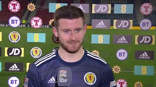 Anthony Ralston is BEAMING after a fantastic full debut for Scotland [upl. by Lissi]