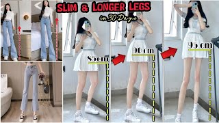 SLIM amp LONGER Legs in 30 Day  Home workout challenge [upl. by Fabozzi802]