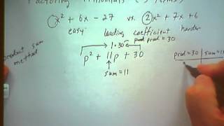 MATH136 13 Factoring Pt 4  Trinomials 1 [upl. by Eitsim9]