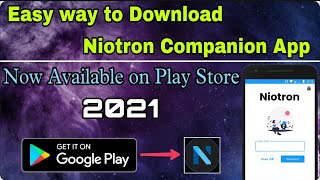 Niotron Companion app now available on Google play Store How to connect Niotron companion app [upl. by Damita398]