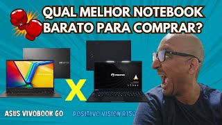 Qual o Melhor Notebook Barato Asus Vivobook GO Ráyzen 5 vs Positivo Vision R15 [upl. by Eenehs]