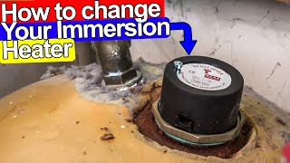 HOW TO CHANGE IMMERSION HEATER STEP BY STEP  Plumbing Tips [upl. by Sergo]