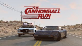 Cannonball Run Recreated in BeamNGdrive [upl. by Suiradel]