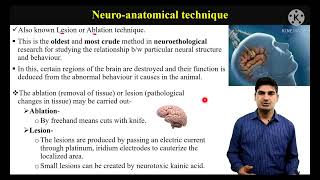 Neuroanatomical techniques  Neuroanatomical method of studying animal behaviour [upl. by Zucker]