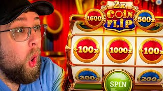 BIG BETS amp HUGE MULTIPLIERS ON CRAZY COIN FLIP GAME SHOW [upl. by Portwin]