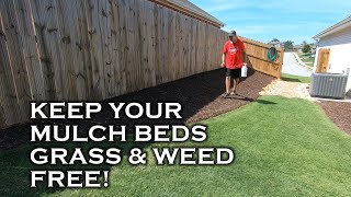 Easily get and keep your mulch beds grass amp weed free by following these 3 tips [upl. by Idaline969]