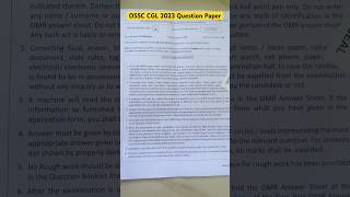 OSSC CGL 2023 Question Paper  ossccgl ossc osssc exam maths shorts ytshorts psbclasses [upl. by Van]