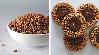 2 ingredientes  2 recetas  Cereales y Galletas quotChoco Krispisquot  Saludables [upl. by Iegres]