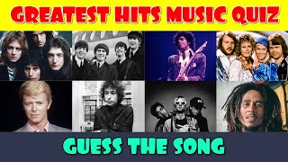 Guess the Greatest Hits Songs Music Quiz [upl. by Elianore]