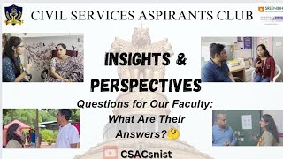 Insights amp Perspectives  Trailer l Faculty reveal What do they think  🤔Watch out   CSACSNIST [upl. by Letha]