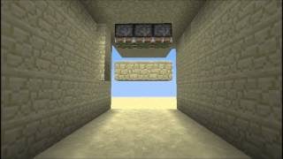 Minecraft5x5 Piston Door 15 [upl. by Enerol]