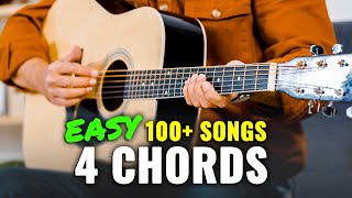 Easy Guitar Songs For Beginners Using 4 Chords [upl. by Luby182]