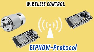 Wireless DC Motor Demo ESP32 PeertoPeer Network in Action [upl. by Notnilk]