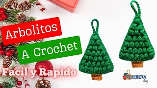 🎄Arbolitos a Crochet en 5 mins paso a paso ❤️ Los vendo como pan caliente [upl. by Anairb905]