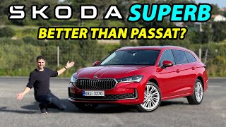 The better Passat Allnew Skoda Superb Estate driving REVIEW 2024 [upl. by Germann]