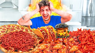 Eating the Spiciest Food from Every Restaurant in my City [upl. by Vorster]