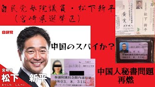 自民党参院議員・松下新平（宮崎県選挙区）海外警察へ流出否定 中国籍の元幹部が一時秘書 [upl. by Ettenrahs27]