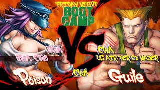 ULTRA STREET FIGHTER IV XBOX 360XBOX One FRIDAY NIGHT BOOT CAMP Poison vs Guile [upl. by Libbey]