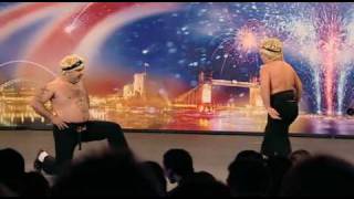 Britains Got Talent 2009 EP 1  Starvos Flatly EXTENDED VISION HQ [upl. by Haerb657]