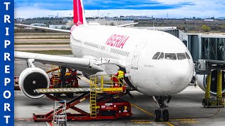 Iberias INCREDIBLE 75 Business Class  Airbus A330200  Madrid  Amsterdam [upl. by Sanburn871]