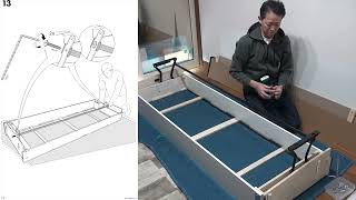 How to assemble IKEA FRIHETEN 303 411 49 [upl. by Neit]