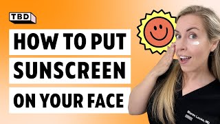 How To CORRECTLY Apply Sunscreen On Your Face Like A Dermatologist  Tips for Reapplying SPF [upl. by Reemas]