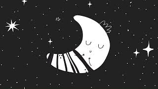 Baby Sleep Sensory Calming Relaxing Soothing high contrast fun video  Moon classical piano lullaby [upl. by Oxley674]