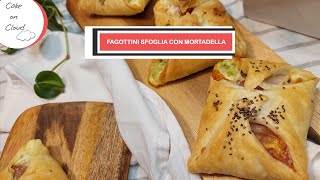 Fagottini di sfoglia con mortadella e piselli [upl. by Niwrad339]