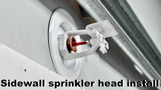 installing a new sidewall fire sprinkler head in my garage [upl. by Assehc]