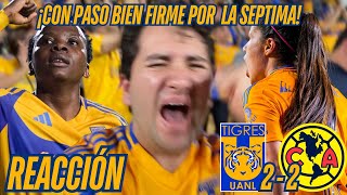 ¡YA HUELE A LA SEPTIMA¡PURO PERFIL TIGRE  REACCION  TIGRES VS AMERICA  LIGA MX FEMENIL  SEMIS [upl. by Mellar123]