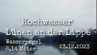 Hochwasser Lünen an der Lippe 2023 [upl. by Linskey]