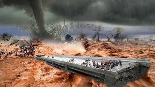 Horrific footage of flood and tornado in Valencia Spain More than 70 lost their lives [upl. by Naerb404]