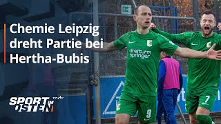 Chemie Leipzig dreht Partie bei HerthaBubis  Sport im Osten  MDR [upl. by Justin]