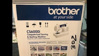 BROTHER CS6000i Sewing Machine UNBOXING [upl. by Elene]